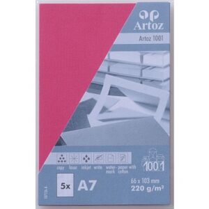 ARTOZ     Visitenkarten 1001          A7 107136144 220g, fuchsia          5 Blatt