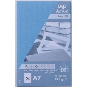 ARTOZ     Visitenkarten 1001          A7 107136144 220g, marienblau       5 Blatt