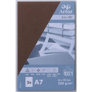 ARTOZ     Visitenkarten 1001          A7 107136146 220g, braun            5 Blatt