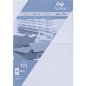 ARTOZ     Karten 1001                 A6 107322262 220g, blütenweiss      5 Blatt