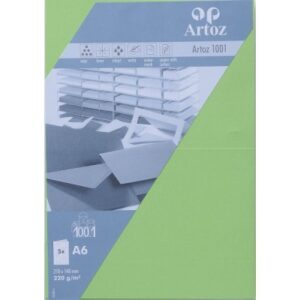 ARTOZ     Karten 1001                 A6 107322263 220g, birkengrün       5 Blatt