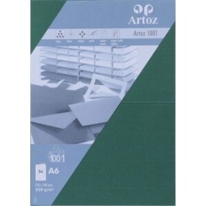 ARTOZ     Karten 1001                 A6 107322263 220g, racing green     5 Blatt