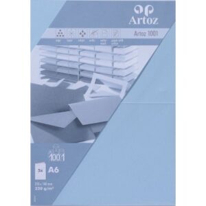 ARTOZ     Karten 1001                 A6 107322264 220g, pastellblau      5 Blatt