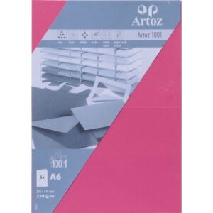ARTOZ     Karten 1001                 A6 107322264 220g, fuchsia          5 Blatt