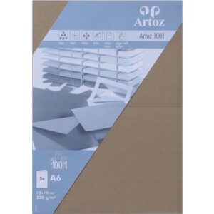 ARTOZ     Karten 1001                 A6 107322265 220g, olive            5 Blatt