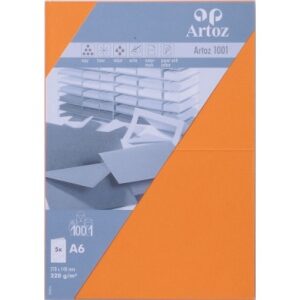 ARTOZ     Karten 1001                 A6 107322265 220g, orange           5 Blatt