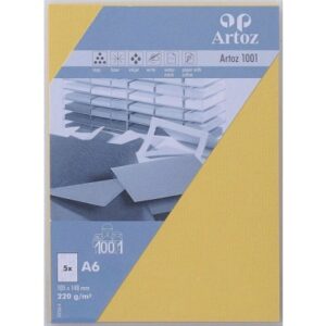 ARTOZ     Karten 1001                 A6 107326142 220g, lichtgelb        5 Blatt