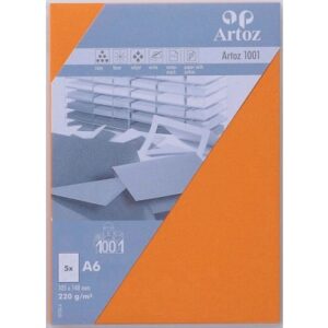 ARTOZ     Karten 1001                 A6 107326145 220g, orange           5 Blatt