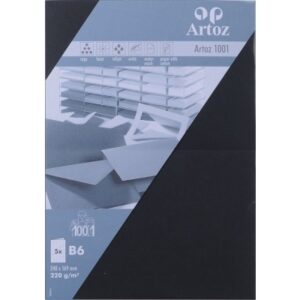 ARTOZ     Karten 1001                 B6 107362262 220g, schwarz          5 Blatt
