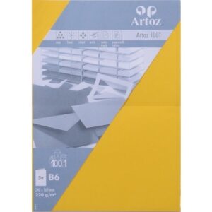 ARTOZ     Karten 1001                 B6 107362262 220g, sonnengelb       5 Stück