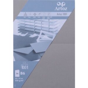 ARTOZ     Karten 1001                 B6 107362262 220g, graphit          5 Blatt