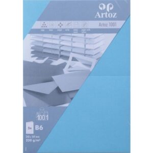 ARTOZ     Karten 1001                 B6 107362263 220g, azur             5 Blatt