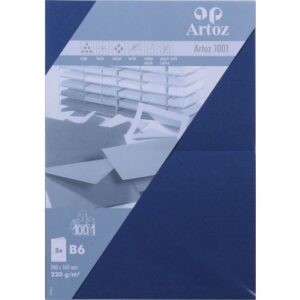 ARTOZ     Karten 1001                 B6 107362264 220g, classic blau     5 Blatt