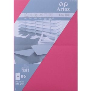 ARTOZ     Karten 1001                 B6 107362264 220g, fuchsia          5 Blatt