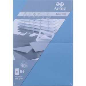 ARTOZ     Karten 1001                 B6 107362264 220g, marienblau       5 Blatt