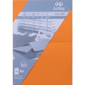 ARTOZ     Karten 1001                 B6 107362265 220g, orange           5 Blatt