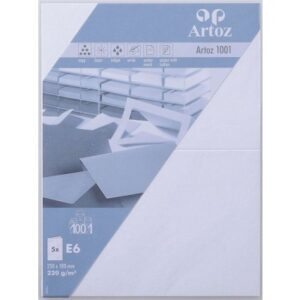 ARTOZ     Karten 1001                 E6 107372262 220g, blütenweiss      5 Blatt