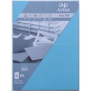ARTOZ     Karten 1001                 E6 107372263 220g, azur             5 Blatt