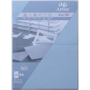 ARTOZ     Karten 1001                 E6 107372264 220g, pastellblau      5 Blatt