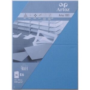 ARTOZ     Karten 1001                 E6 107372264 220g, marienblau       5 Blatt