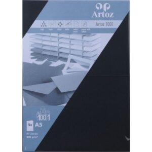 ARTOZ     Karten 1001                 A5 107392262 220g, schwarz          5 Blatt