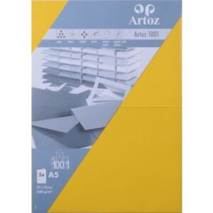 ARTOZ     Karten 1001                 A5 107392262 220g, sonnengelb       5 Blatt