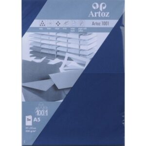 ARTOZ     Karten 1001                 A5 107392264 220g, classic blau     5 Blatt
