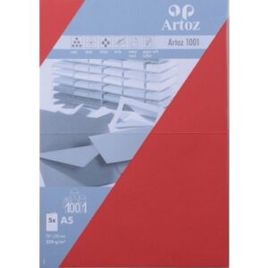 ARTOZ     Karten 1001                 A5 107392265 220g, rot              5 Blatt