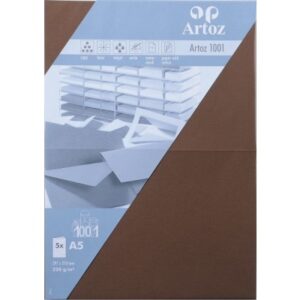 ARTOZ     Karten 1001                 A5 107392266 220g, braun            5 Blatt