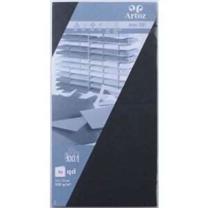 ARTOZ     Karten 1001          310x155mm 107452262 220g, schwarz          5 Blatt