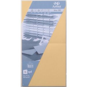 ARTOZ     Karten 1001          310x155mm 107452262 220g, honiggelb        5 Blatt