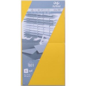 ARTOZ     Karten 1001          310x155mm 107452262 220g, sonnengelb       5 Blatt