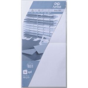 ARTOZ     Karten 1001          310x155mm 107452262 220g, blütenweiss      5 Blatt