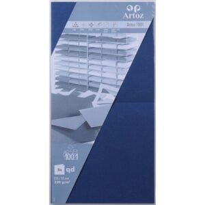 ARTOZ     Karten 1001          310x155mm 107452264 220g, classic blau     5 Blatt