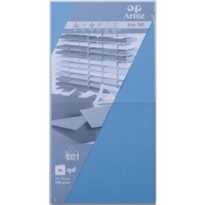 ARTOZ     Karten 1001          310x155mm 107452264 220g, marienblau       5 Blatt