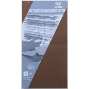 ARTOZ     Karten 1001          310x155mm 107452266 220g, braun            5 Blatt