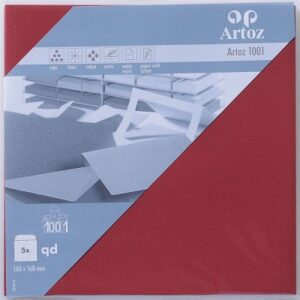 ARTOZ     Couverts 1001        160x160mm 107454185 100g, weinrot          5 Stück