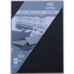 ARTOZ     Karten 1001                 A4 107696142 220g, schwarz          5 Blatt