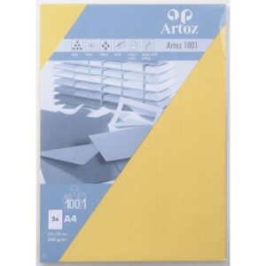 ARTOZ     Karten 1001                 A4 107696142 220g, lichtgelb        5 Blatt