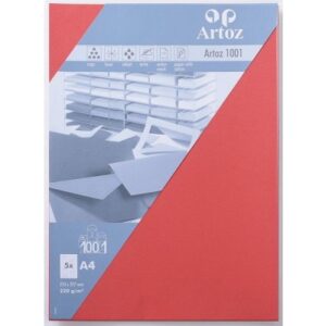 ARTOZ     Karten 1001                 A4 107696145 220g, rot              5 Blatt