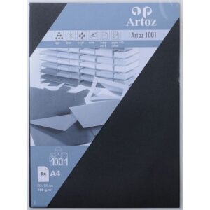 ARTOZ     Papier 1001                 A4 107796142 100g, schwarz          5 Blatt