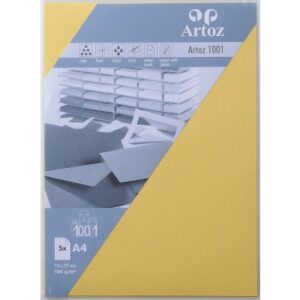 ARTOZ     Papier 1001                 A4 107796142 220g, lichtgelb        5 Blatt