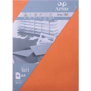 ARTOZ     Papier 1001                 A4 107796145 100g, hummerrot        5 Blatt