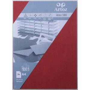 ARTOZ     Papier 1001                 A4 107796145 100g, weinrot          5 Blatt