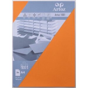 ARTOZ     Papier 1001                 A4 107796145 100g, orange           5 Blatt