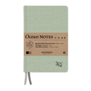 AURORA    OCEAN NOTES                 A5 2396RTG   grün, liniert       192 Seiten