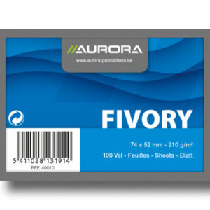 AURORA    Karteikarten blanko         A8 40010     weiss                100 Stück