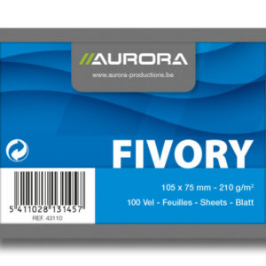 AURORA    Karteikarten blanko         A7 43110     weiss                100 Stück