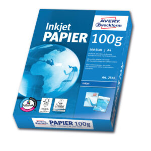 AVERY ZW. InkJet-Papier               A4 2566Z     100g, weiss          500 Blatt