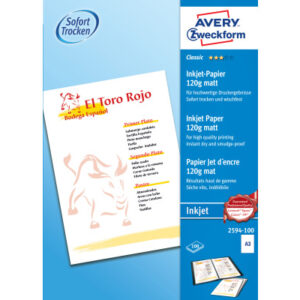 AVERY ZW. InkJet-Papier               A3 2594-100  120g, weiss          100 Blatt